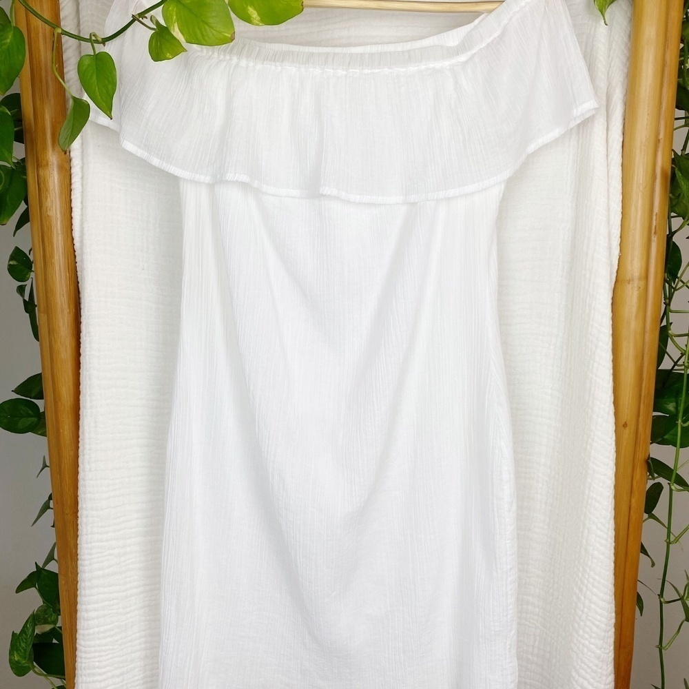 SALE TO SABLE WHITE OFF‎ THE SHOULDER DRESS​​​​​